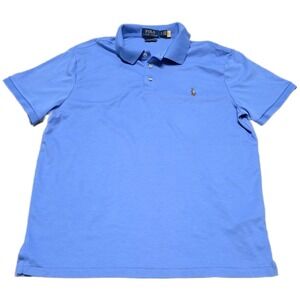 Polo Ralph Lauren Custom Slim Fit Blue Polo Shirt, Size L, Classic Style